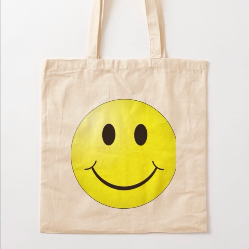 Smiley tote bag